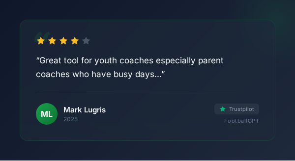 Coach feedback and testimonial about FootballGPT - review 3 of 5